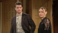 Y&R's Kyle and Claire at Adam's office | Image: CBS